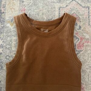 Brown Sleeveless Top